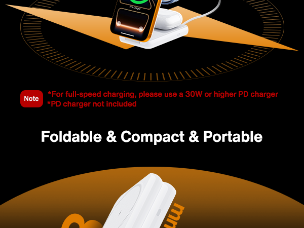 Foldable Wireless Charging Station