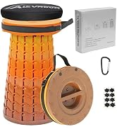 ALEVMOOM Upgraded XXL Collapsilbe Stool with Cushion,More Sturdy and Height 19.7",D11.8,Portable ...