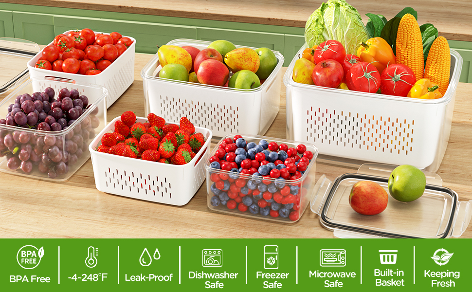 Fruit Storage Containers for Fridge