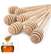 HANSGO Honeycomb Stick, 15PCS 6 Inch Wood Honey Dipper Sticks Honey Stirrer Honey Wand for Honey ...
