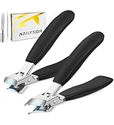 Upgrade Large Toenail Clippers for Thick Nails for Seniors Long Handle, Ultra Sharp Precision Nai...