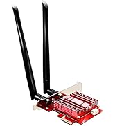 GLOTRENDS WiFi 6E PCIe Card for Desktop PC, Intel AX210 Chip, 802.11ax, Bluetooth 5.3, Tri-Bands,...