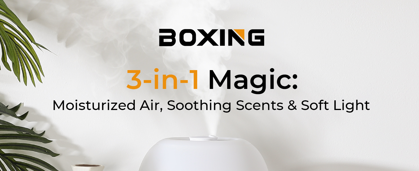 3 in 1 humidifier with night light and aroma box