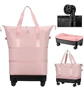 Duffle Bag with Wheels,Foldable Duffle Bag for Travel,Large Suitcases with Wheels,Foldable Travel...