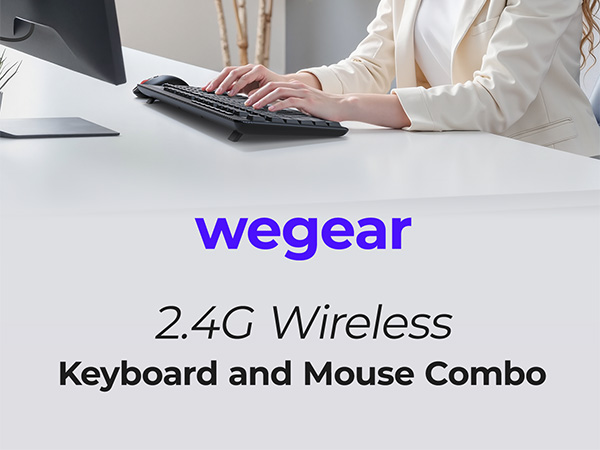 Wireless keyboard and mouse combo