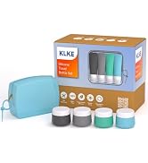 KLKE 23-Piece All-in-One Silicone Travel Bottles Set – TSA Approved Leakproof Toiletry Kit with D...