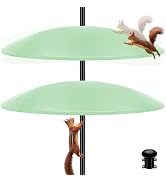 19" Extra Large Squirrel Baffle for Bird Feeder Pole,Squirrel Proof for Shepherd's Hook Outdoors,...