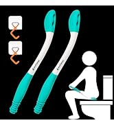 wefaner Toilet Aids Wiping Long Reach (2 Pack) Comfort Wipe Wand Bottom Buddy Toilet Self Tissue ...
