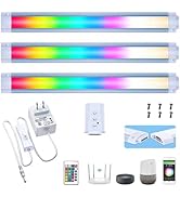 Smart Under Cabinet Lighting Works with Alexa, Echo, Google Home White and Color Ambiance , Dimma...