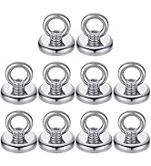 FINDMAG 40 LBS(18KG) Magnetic Hooks Super Strong Neodymium Magnetic Hooks with Countersunk Hole E...