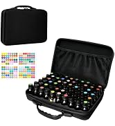 BLIRITEL 60 Bottles EVA Essential Oils Organizer, Hard Shell Essential Oil Storage Carrying Case,...