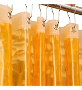 Ga-Geetopia EVA 3D Orange Water Cube Plastic Shower Curtain Liner - Premium Light Weight 72" x 72...