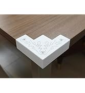 White Metal Corner Protector 3.3 * 3.3 * 1 in Decorative Wood Funiture 4pcs Barn Sliding Door Cor...