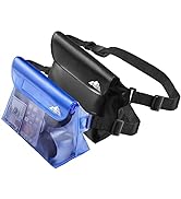 HEETA 2-Pack Waterproof Pouch with Waist Strap, Screen Touchable Dry Bag with Adjustable Belt for...
