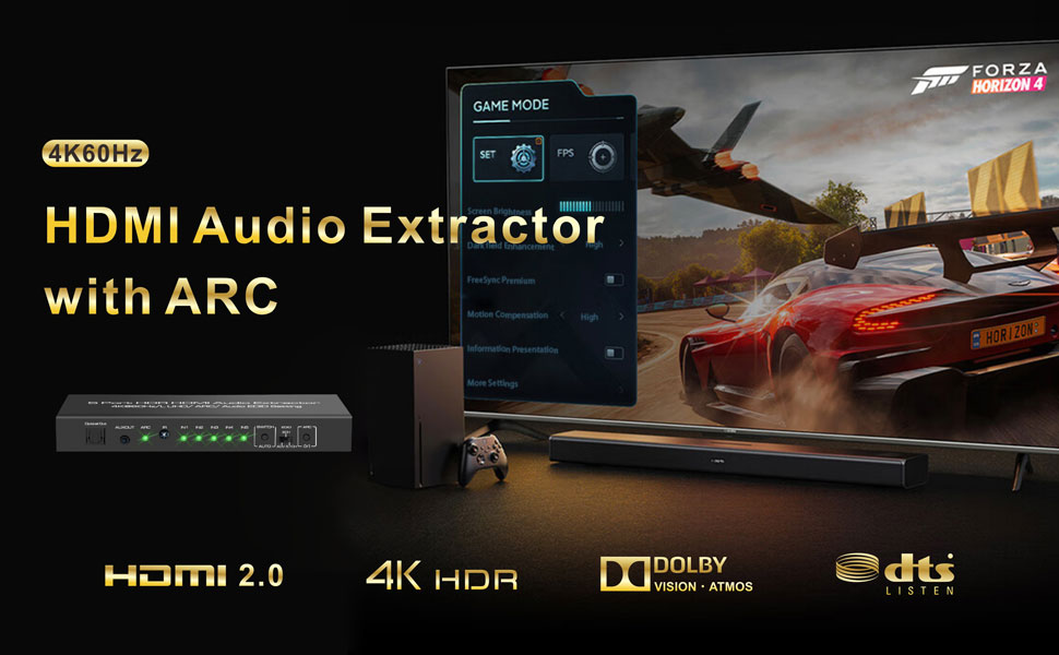 hdmi audio extractor with ARC