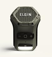 Elgin Thumper Wearable Bluetooth Speaker, Lightweight Weather-Resistant Clip-On Design with Integ...