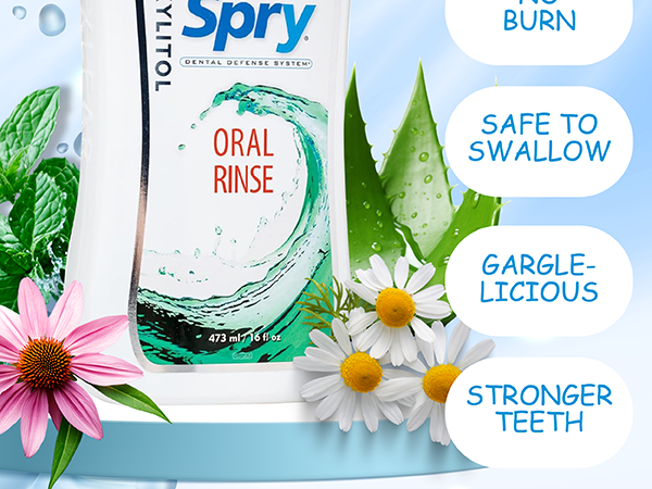 mouth wash dry mouthwash mint rinse sore whitening travel anti cavity gum dentist natural xylitol