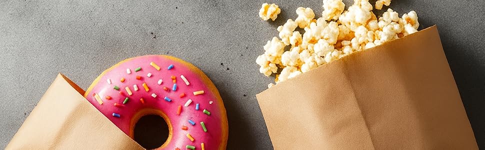 Paper Sandwich Bags Bulk Wax Paper - Wet Wax Paper Bags - Food Grade Grease Resistant Wax Bags
