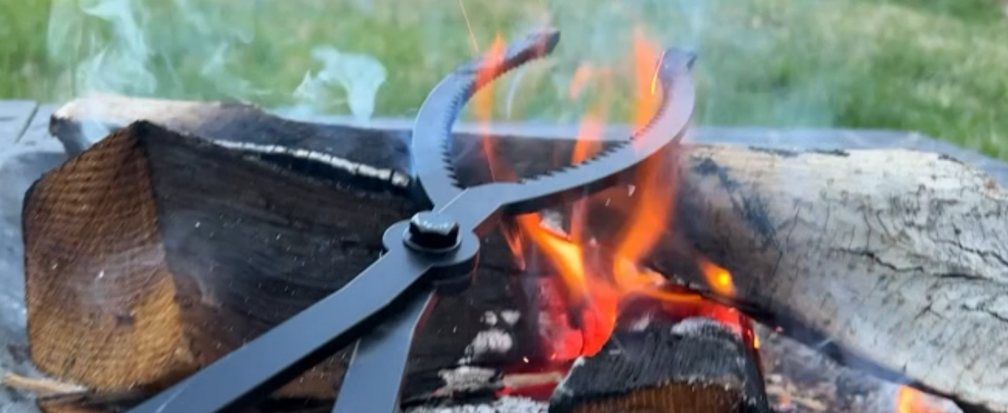 fire pit tools fire tongs fire log grabber