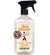 Aunt Fannie's Granite and Stone Cleaner, Plant Based Daily Countertop Spray for Granite, Stone, M...