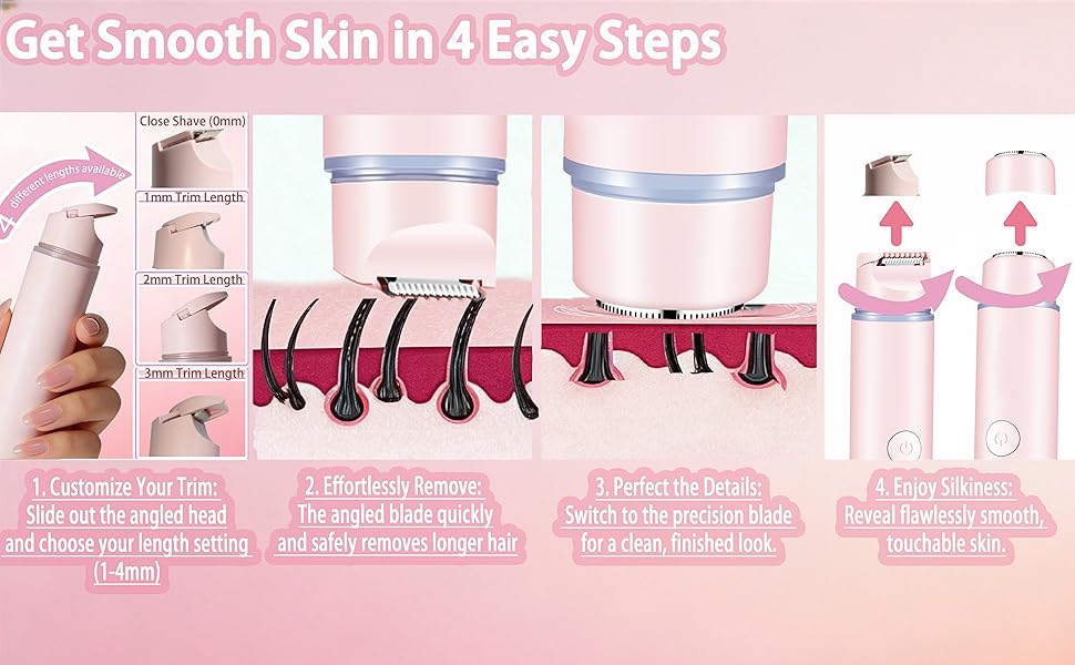 flawless facial hair removal for women pubic hair trimmer women electric bikini trimmer for women
