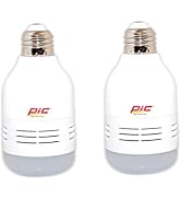 PIC Rodent Repeller and LED Light Bulb, Lightbulb That Repels Mice, Two Pack