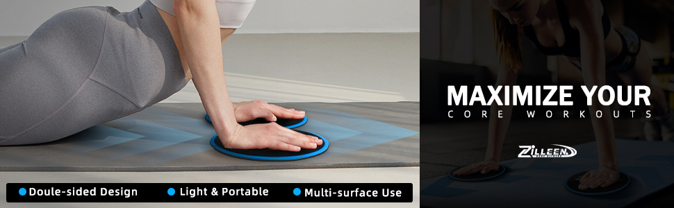 Exercise Core Sliders for Working Out Blue