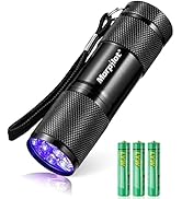 Morpilot Black Light Flashlight Mini UV Flashlight: 395nm Blacklight Flashlights, 9 Led Pet Urine...