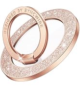 Syncwire Magnetic Phone Grip for MagSafe,Sparkle Ring Holder,Glitter Silver | 360° Rotating Kicks...