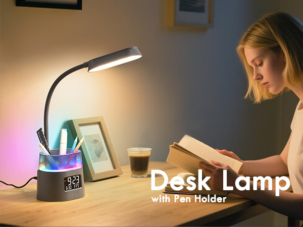 Desk Lamp with Pen Holder