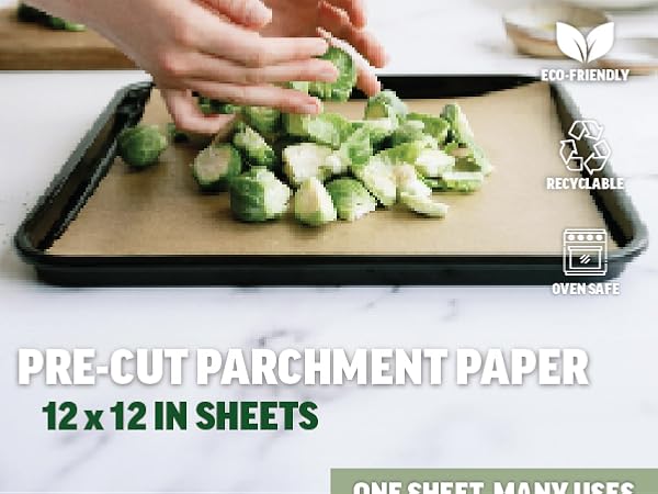 Pre-cut parchment paper