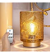 ULAROOM Battery Operated Small Cordless Table Lamps with Remote Control, Dimmable Brightness Wire...