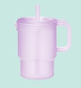 Silicone Tumbler with Handle, Lid + Straw 11 oz