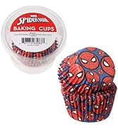 48 x Marvel Spider-Man Baking Cups By DecoPac | Standard Size Cupcake Liners | Greaseproof Paper ...