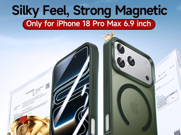 iPhone 18 pro max case with magsafe screen protector i phone 18 pro max cover funda para