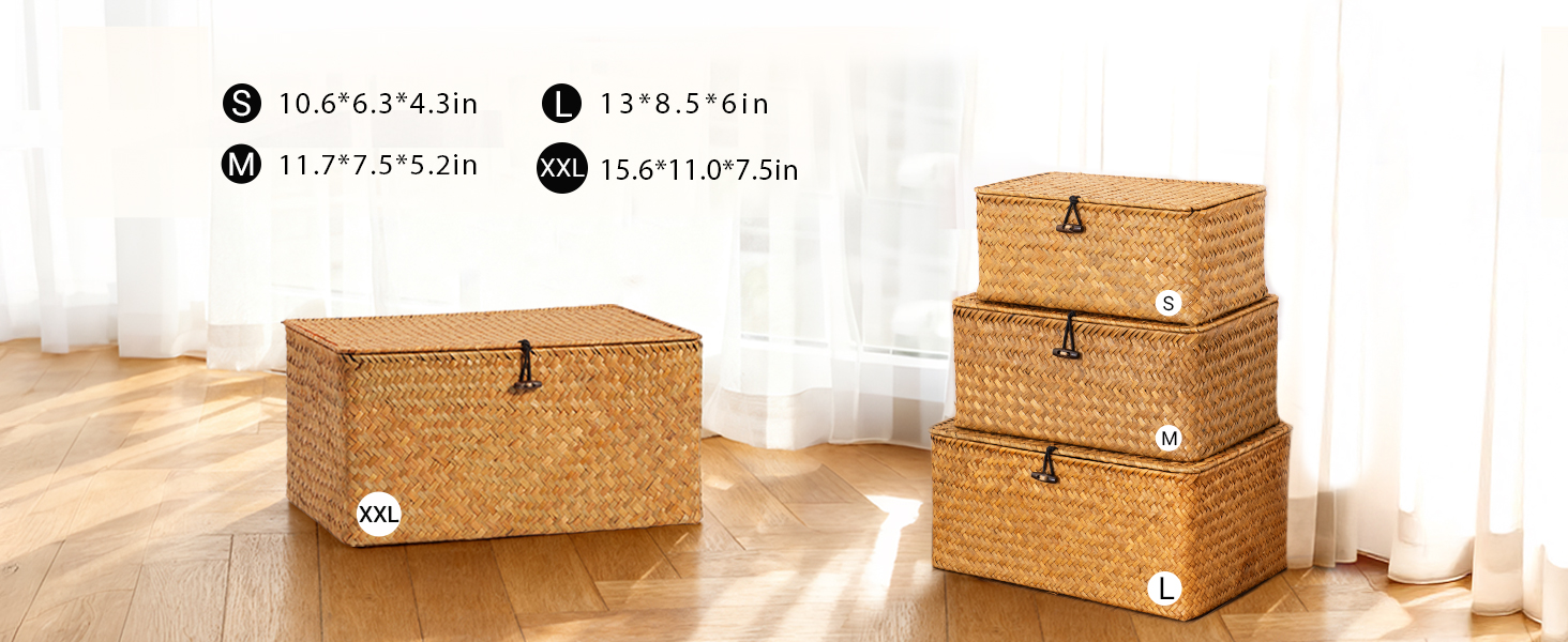 Wicker Basket with lid