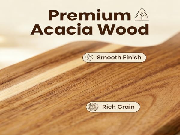 Wood Cutting Board with Handle