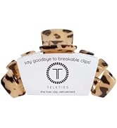 TELETIES - Medium Hair Clip - Strong Grip, Bendable Teeth, Comfortable Curved Design - Ideal for ...