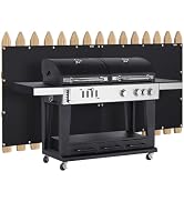 FIREWESS Heat Shield Behind Grill 4'x5' Heat Shield Mat for Wall, Deck Fence, Railing, Grill and ...