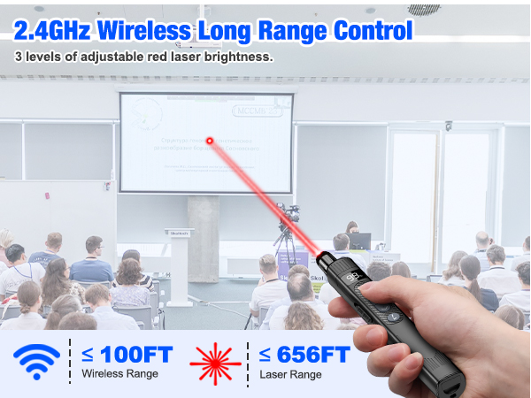 powerpoint clicker with laser pointer