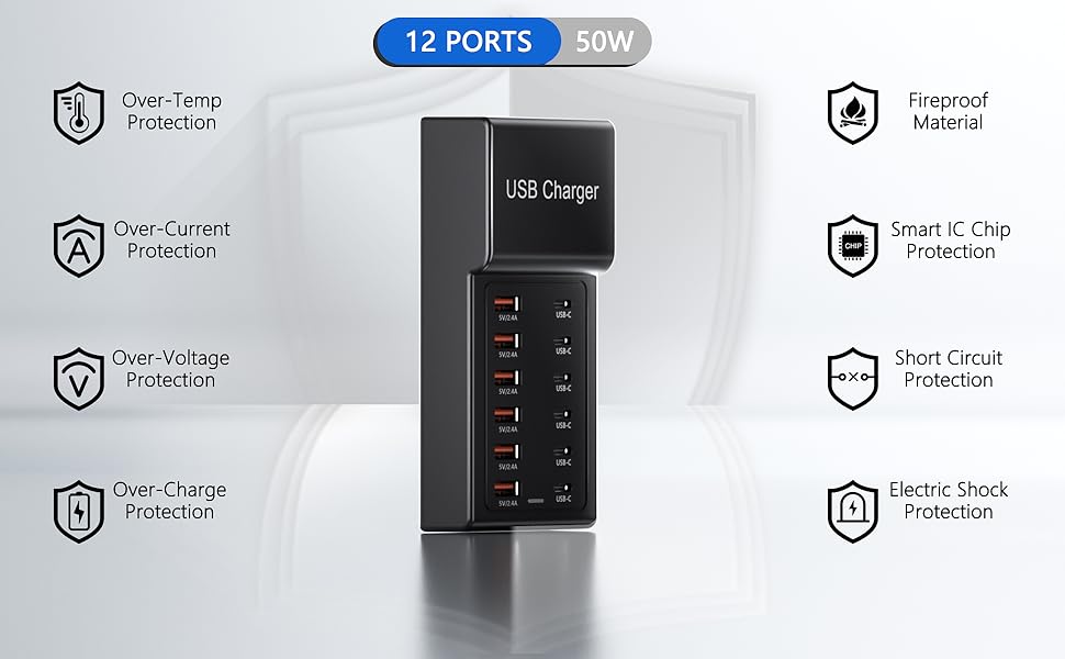 multiport usb charging station