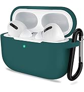 ATUAT for AirPods Pro 1st/2nd Generation Case Cover, Protective Silicone Skin Accessories with Ke...