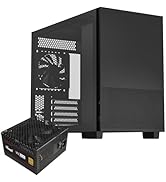 Rosewill Micro ATX Mini Tower PC Case with Pre-Installed 80+ Gold 650W ATX 3.1 Power Supply | 360...