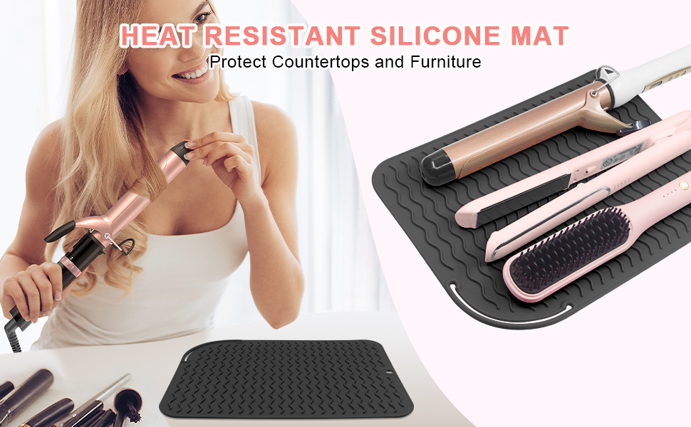 heat resistant mat for hair tools