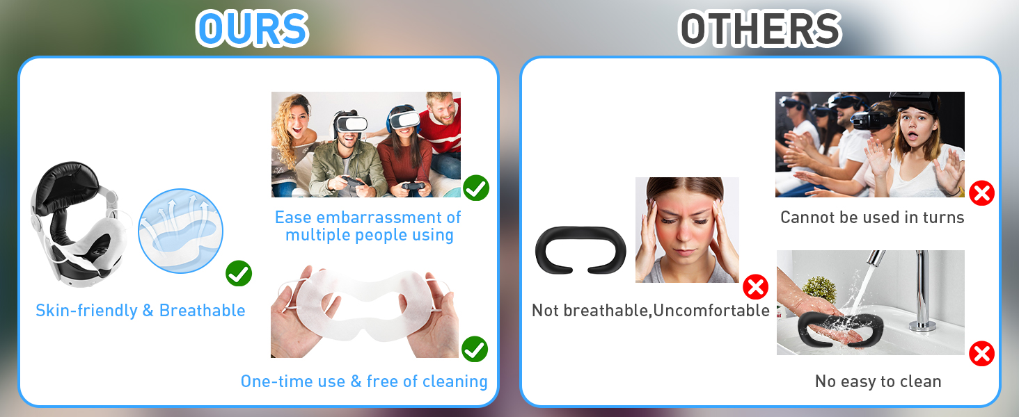 VR FACE MASK VR FACE PAD VR FACE COVER VR EYE MASK OCULUS FACE MASK OCULUS FACE MASK DISPOSABLE