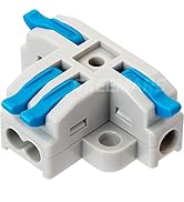 GKEEMARS 20Pcs 4 Way T Tap Wire Connectors, Quick Wire Splitter Connector Push-in Connectors for ...