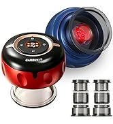GAMRUXI 2 Pack Cupping Set, 8-in-1 Red Light Massager with 12 Suction and 12 Heat Levels, Cordles...