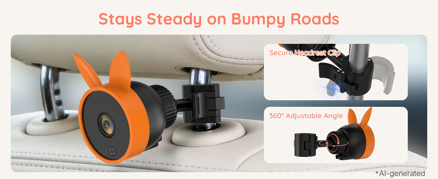 double camera car baby monitor for 2