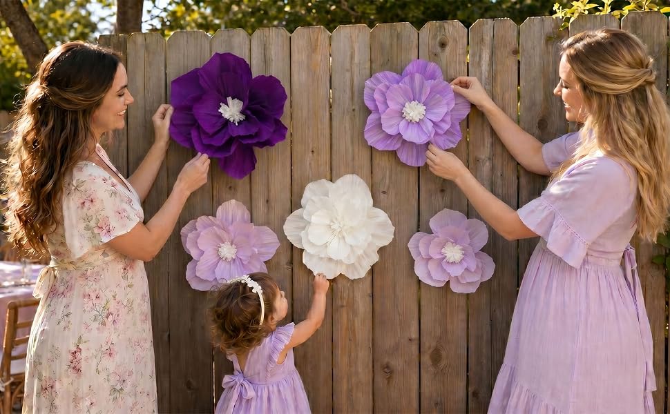 COLOR - Dark purple, purple, light purple, lavender, white