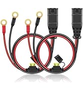 Linstyle 2PCS Wire Harness Compatible with NOCO GC008 X-Connect, M10 (3/8in) XL Eyelet Terminal C...